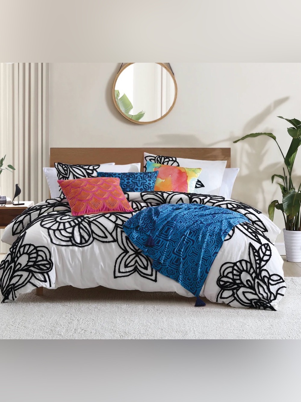 Rochelle Porter Wild Out Tufted Duvet Set NWT FULL/QUEEN